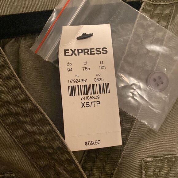 EXPRESS Army Green Dress - Picture 6 of 6